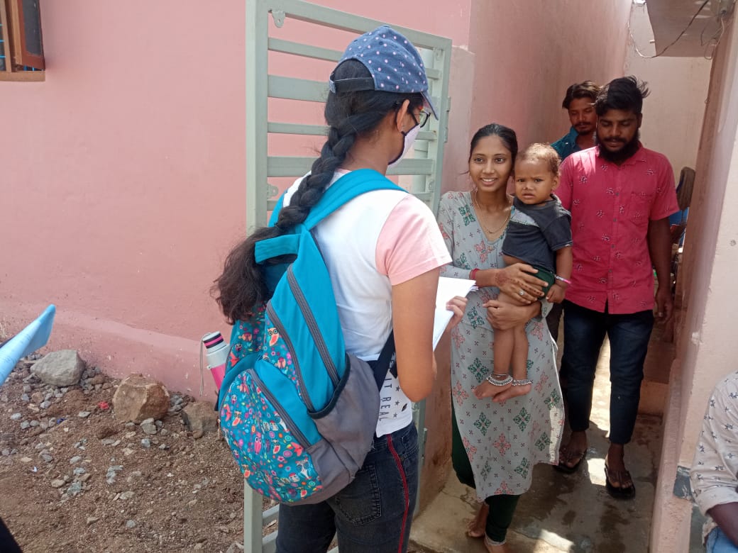 A Student Activist Interviewing a Family